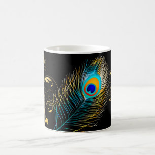 Mug PixDezines plumes de paon