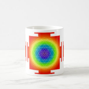 Mug PixDezines Sri Yantra Chakra Nettoyage/Lueur Orang