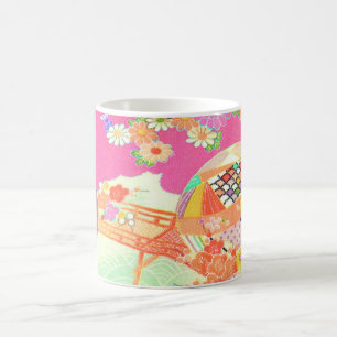 Mug PixDezines Vintage Shirimen Kimono