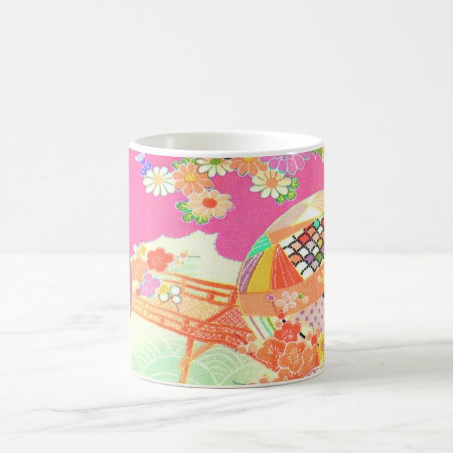 Mug PixDezines Vintages Shirimen Kimono (Centre)