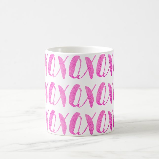 Mug PixDezines xoxo/rose/do-it-yourself arrière - plan (Centre)