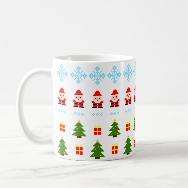 Mug Pixel Art Christmas (Gauche)