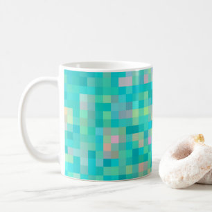 Mug Pixel Art Multicolor Motif