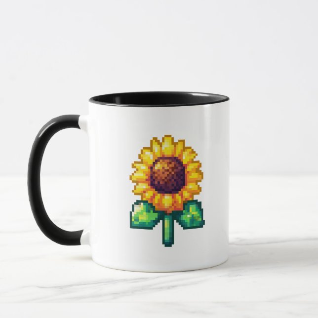 Mug Pixel Art Sunflower (Gauche)