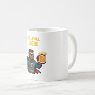 Mug Pixel Art Superhero Papa Mug, Fête des pères Cadea