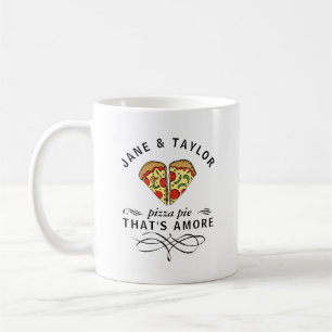 Mug Pizza d'amour personnalisée