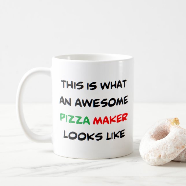 Mug pizzeria, géniale (Avec donut)