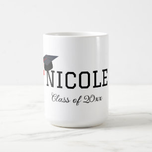 Mug Plafond de diplôme avec nom et classe d'année