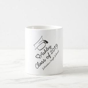 Mug Plafond d'obtention du diplôme Nom de l'année Écol