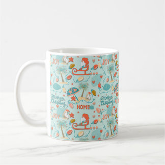 Mug Plage amusante, Noël côtier
