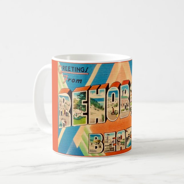 Mug Plage colorée de Rehoboth (Devant gauche)
