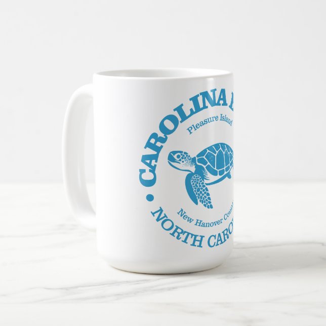 Mug Plage de Carolina (tortue de mer) (Devant gauche)