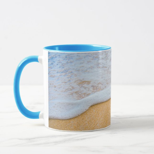 Mug Plage de sable avec Surf en mousse (Gauche)