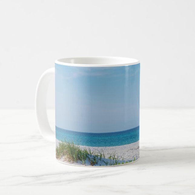 Mug Plage de sable blanc Plage de Floride (Devant gauche)