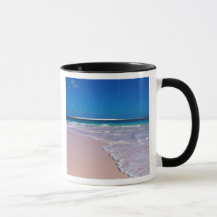 Mug Plage de sable rose à Conch Bay, Cat Island,