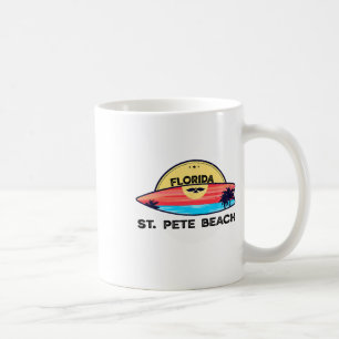 Mug Plage de St Pete Floride Surfboard Plage Surf 