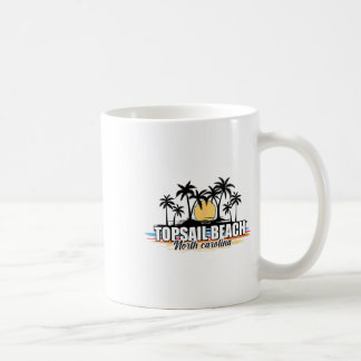 Mug Plage de Topsail Beach Caroline du Nord Surf rétro