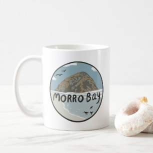 Mug Plage d'illustrations de Morro Bay Central Califor