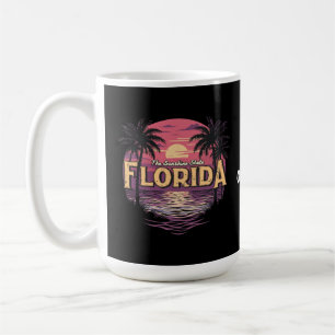 Mug Plage Florida Au Coucher Du Soleil Surplombant L'O