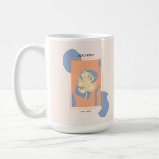 Mug Plage Humeur Abstrait Feuille tropicale