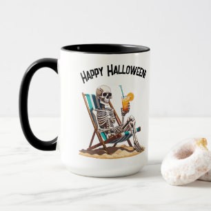 Mug Plage Lounge Squelette Halloween