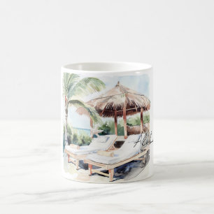 Mug Plage Océanique aux Palmiers