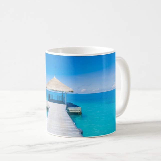 Mug Plage Paradise | Station tropicale, Maldives (Devant droit)