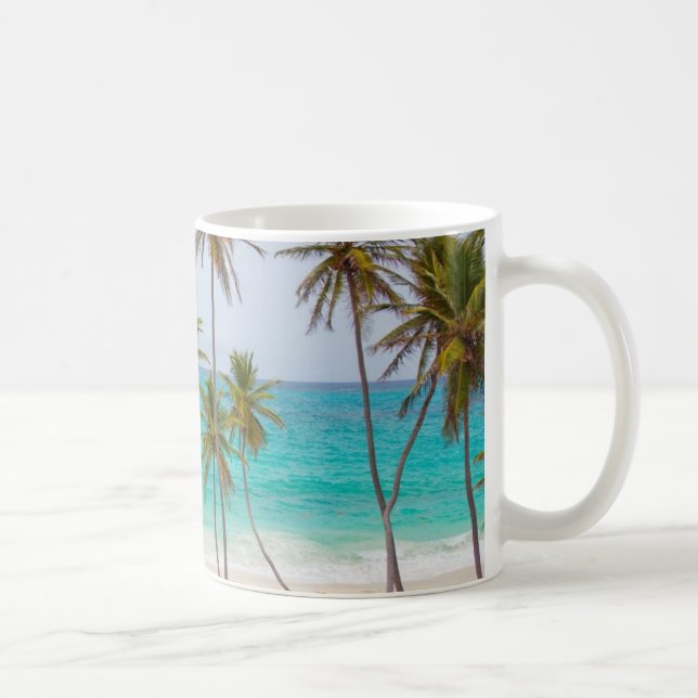 Mug Plage tropicale colorée (Droite)