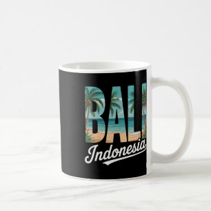 Mug Plage tropicale indonésienne Palmiers et océan A