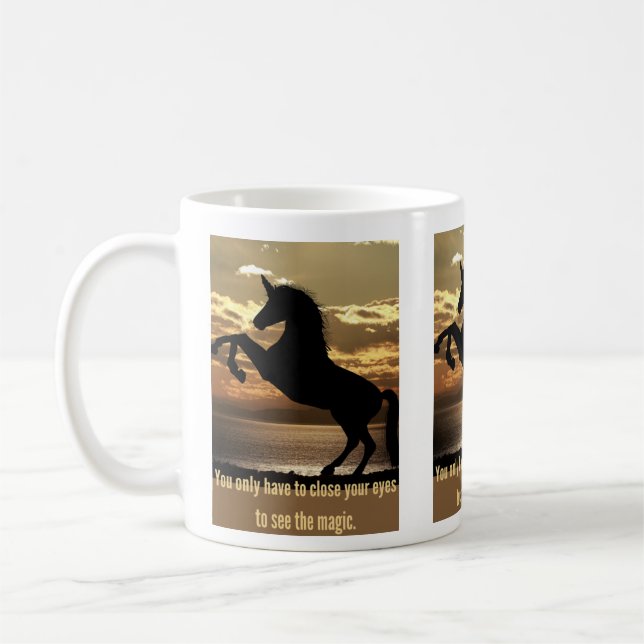 Mug Plage unicorne fun (Gauche)