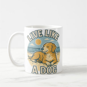 Mug Plage Vivez comme un Chien