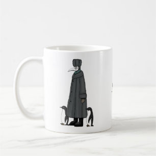 Mug Plague Doctor avec des pingouins drôle nom person