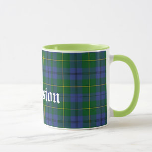 Mug Plaid de tartan traditionnel fait sur commande de