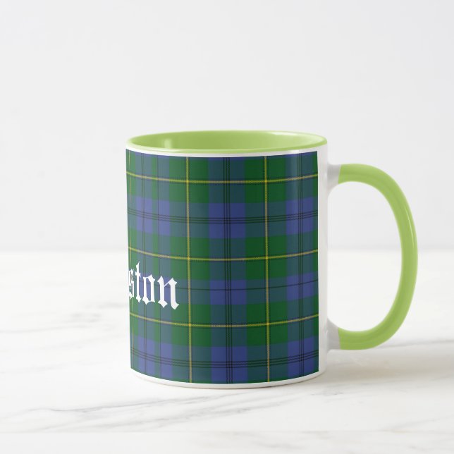 Mug Plaid de tartan traditionnel fait sur commande de (Droite)