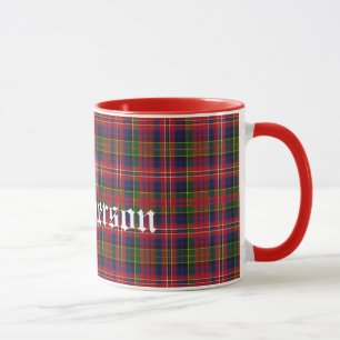 Mug Plaid de tartan traditionnel fait sur commande de