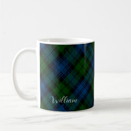 Mug Plaid Green Christmas Holiday Rustique Tartan Cust