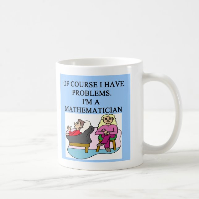 Mug Plaisanterie de psychologie de MATHS (Droite)