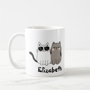 Mug Plaisir Personnalisé "My Childen Purr" Chats Noir 