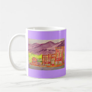 Mug plan d'aquarelle de montagne