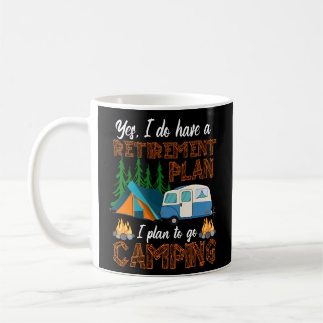 Mug Plan de retraite du camping Camping Rv Caravan Ext (Gauche)