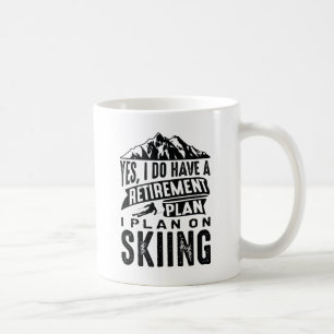 Mug Plan de retraite Ski