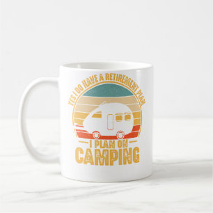 Mug Plan De Retraite Sur Camping Rv Campeur Voyageur A