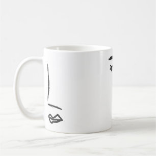 Mug Plan du visage peint à l'aquarelle. A