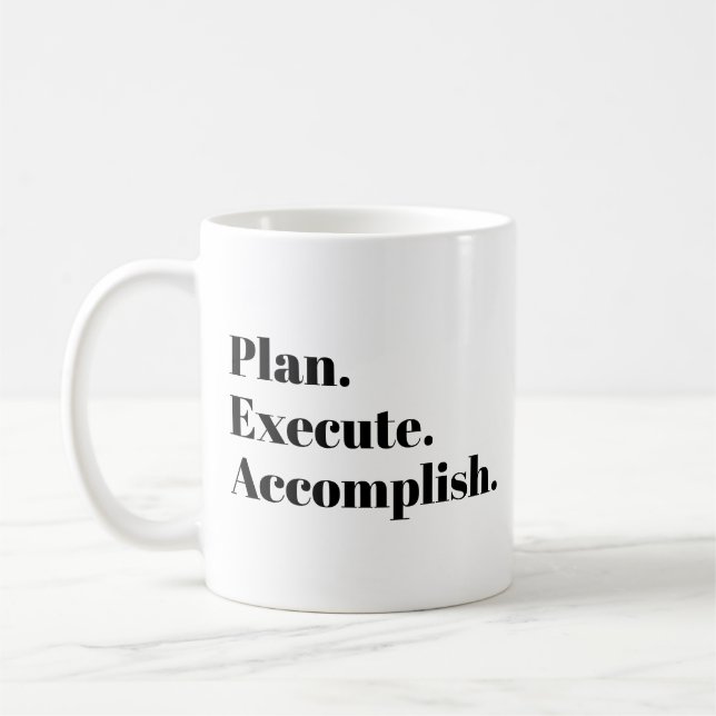 Mug Plan Exécuter l'exécution de la soumission de vie  (Gauche)