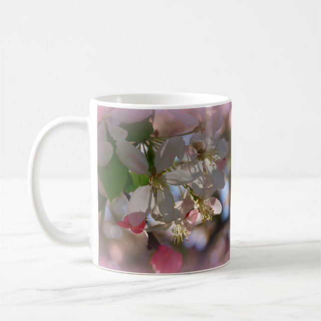 Mug Plan rapproché de fleur de prune (Gauche)
