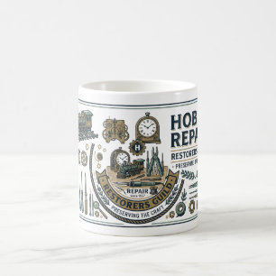 Mug Plan technique de réparation de loisirs - Schéma d