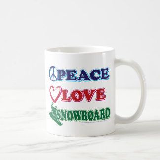 Mug Planche-à-neige-Paix-Amour