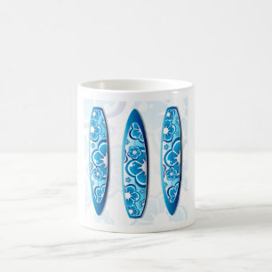 Mug Planche de surf Groovy avec un motif de fleurs