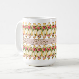Mug Planche de surf tropicale – Design floral personna