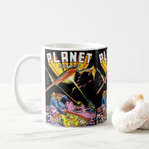 Mug Planet Comics Laser Attaque Sci Fi Vintage Comics